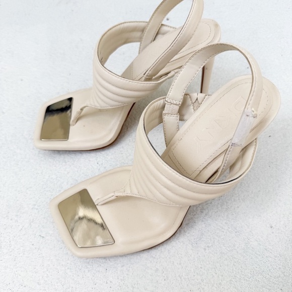 DKNY Cream High Heel Sandals - Picture 3 of 4